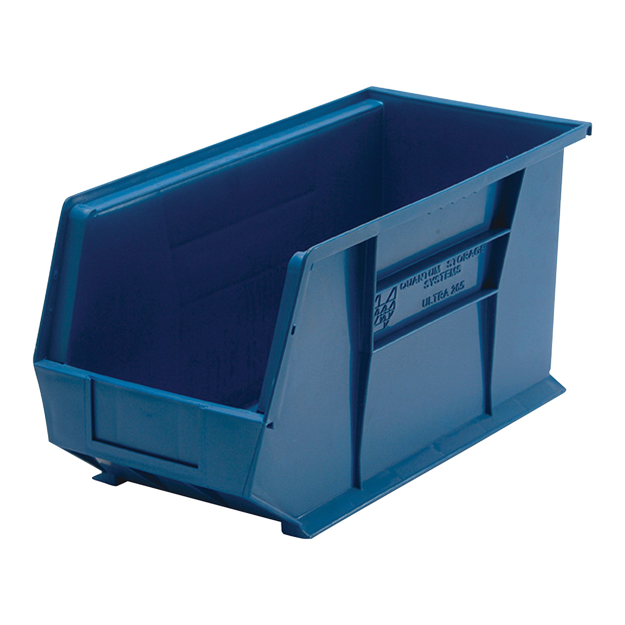 Quantum Storage Heavy Duty Stacking Bins — 18in. x 8 1/4in. x 9in. Size, Carton of 6